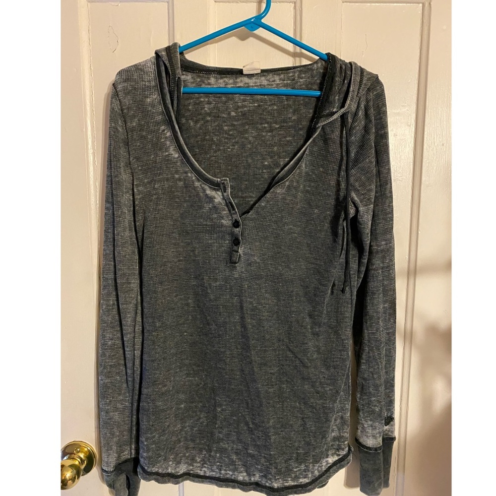 Gray long sleeve hoodie by Roxy size XL